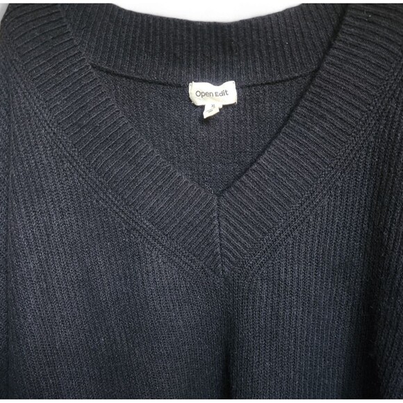 Open edit oversize cropped v-neck sweater XL - Picture 3 of 7